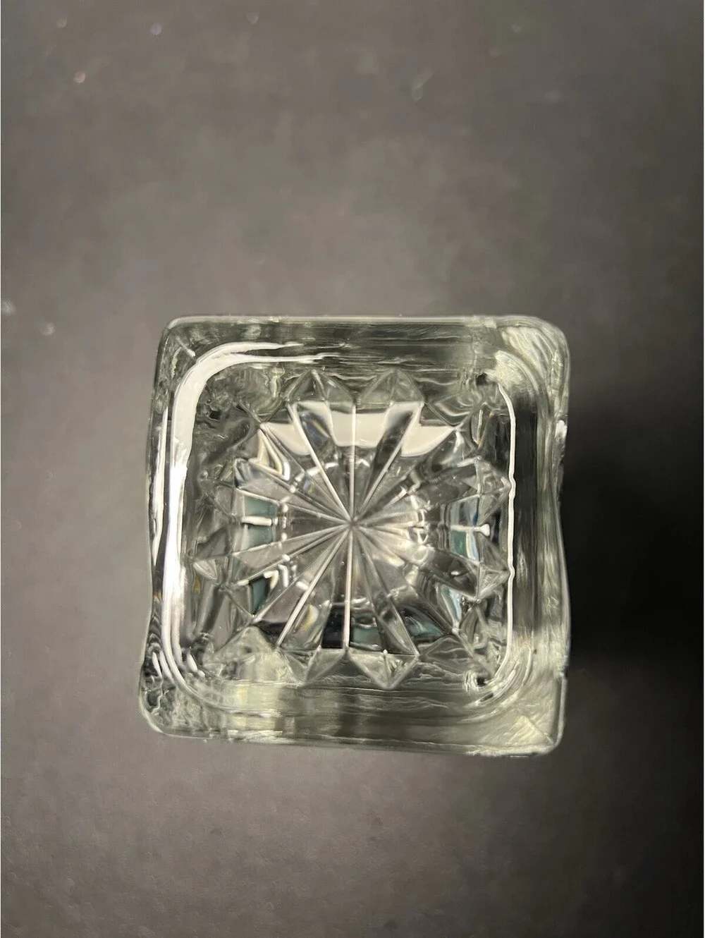 NIB Mikasa Japan 1999 Rectangular Vase Angles Cut Glass Crystal, 4x3x7